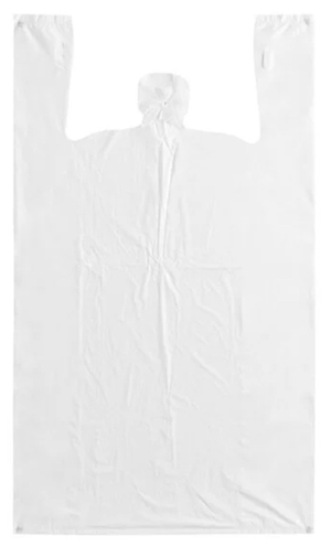 Ingvállas táska 190mm x 400mm, FEHÉR, 500 db, 1,12 kg.