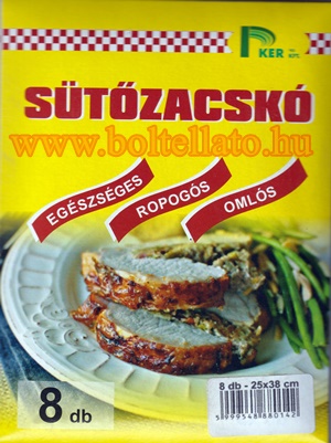 Sütőzacskó 25cm. x 38cm., 8 db.