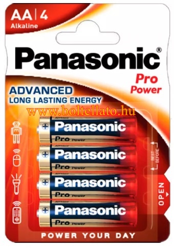 Panasonic AA elem, 4 db.